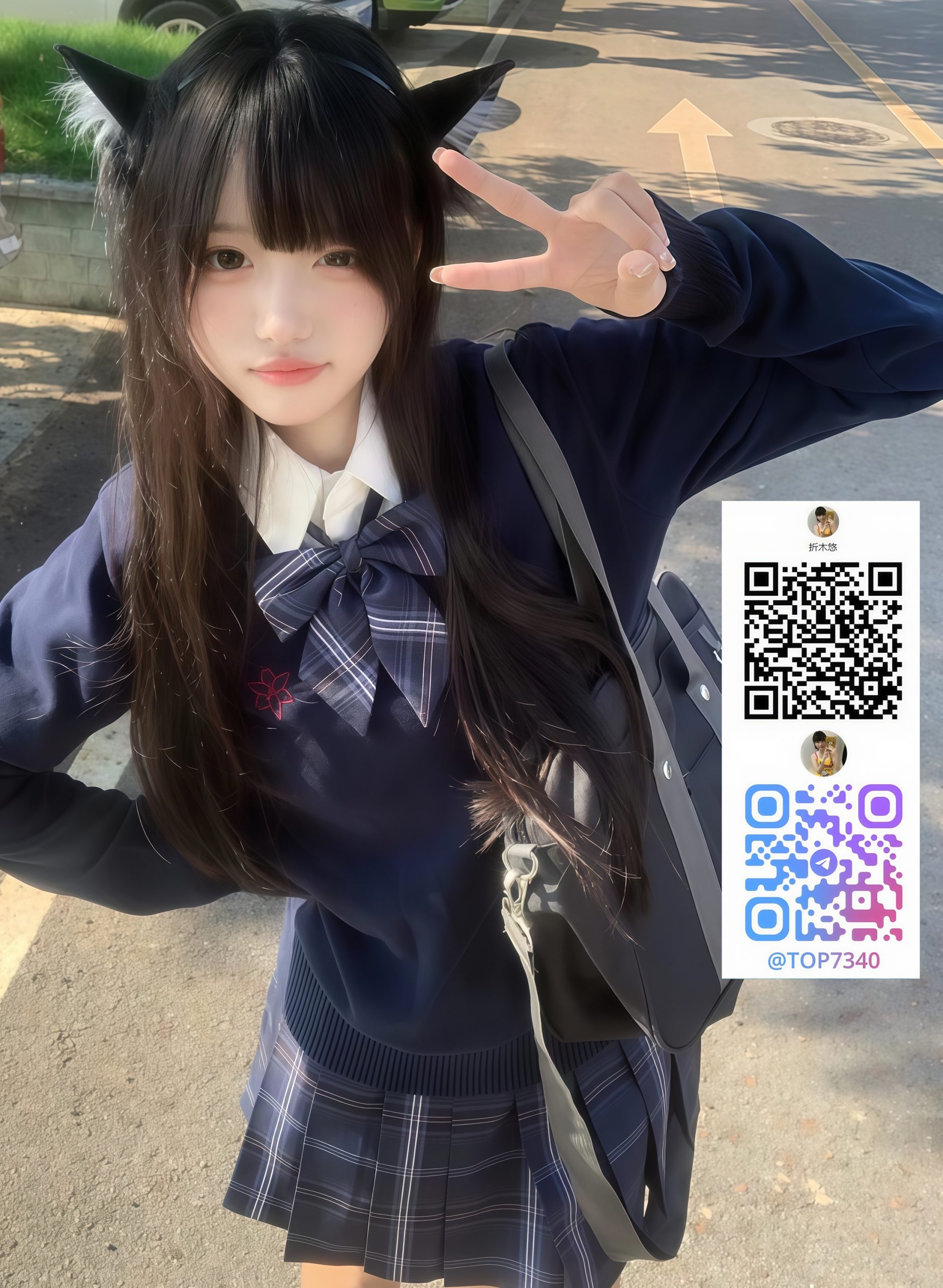 制服姿が似合いすぎて、まるで本物のJKみたいだけど post thumbnail image